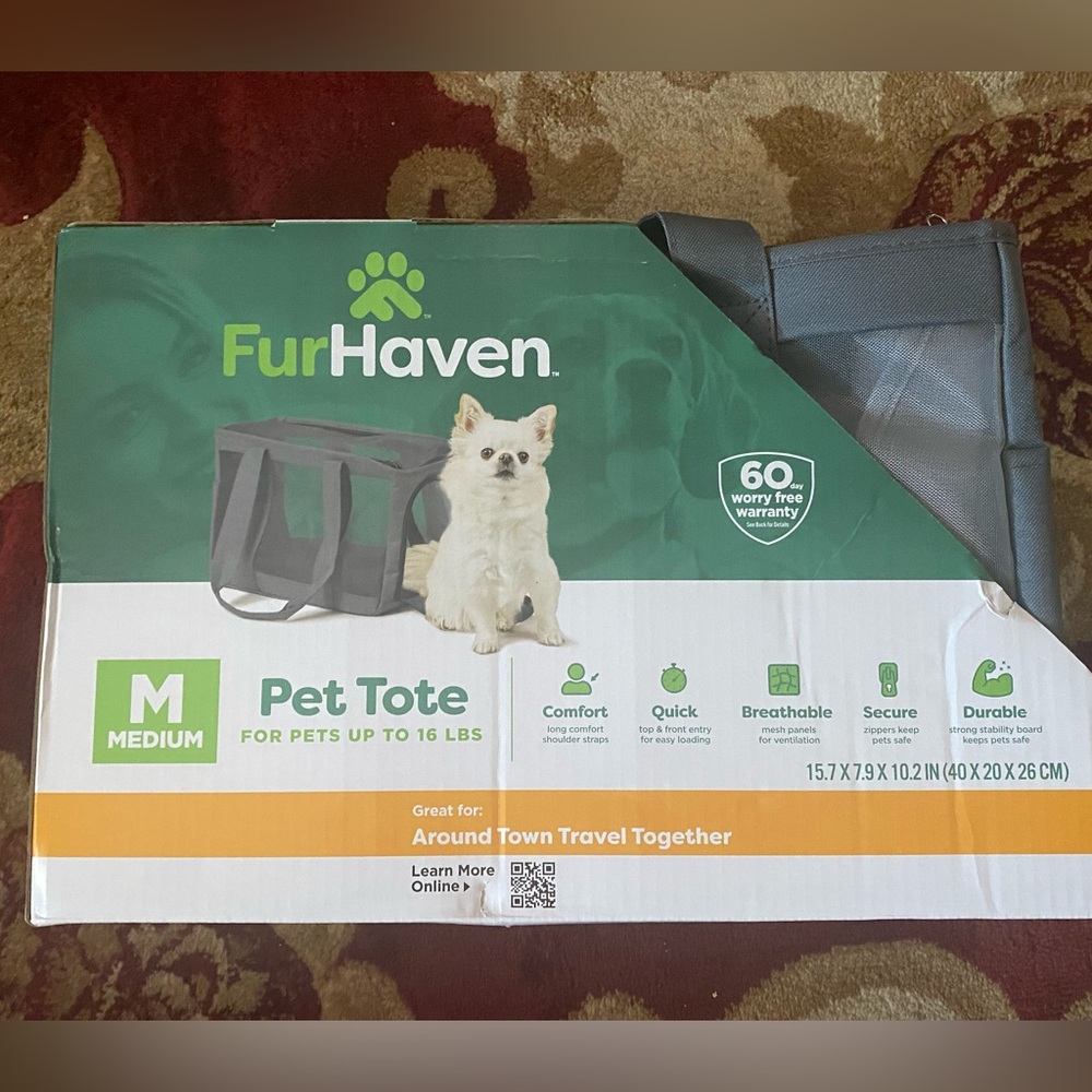 Furhaven Medium Durable Mesh Pet Tote